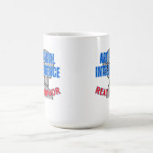 Kunstmatige intelligentie, echte humor.w Wit BG Koffiemok (Center)