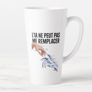 Kunstmatige intelligentie en mensen latte mok
