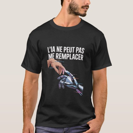 Kunstmatige intelligentie en mensen t-shirt (Voorkant)