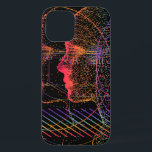 Kunstmatige intelligentie en virtuele realiteit co Case-Mate iPhone case<br><div class="desc">Kunstmatige intelligentie en virtueel werkelijkheid concept. 3D menselijk hoofd gemaakt van pixels in neonholografische levendige kleuren op een donkere achtergrond. cyberpunk,  mens,  artificieel,  wiskunde,  kwantum,  complex,  computer,  gezicht,  wiskunde,  wetenschap,  theorie,  vergelijking,  functie,  holografisch,  illustratie,  machine,  spectrum,  ai,  algebra,  zwart board,  ,  retro,  illustratie, </div>