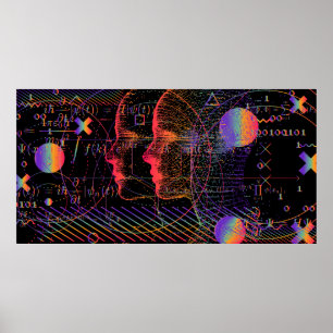 Kunstmatige intelligentie en virtuele realiteit co poster