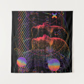 Kunstmatige intelligentie en virtuele realiteit co wandkleed (Voorkant (horizontaal))