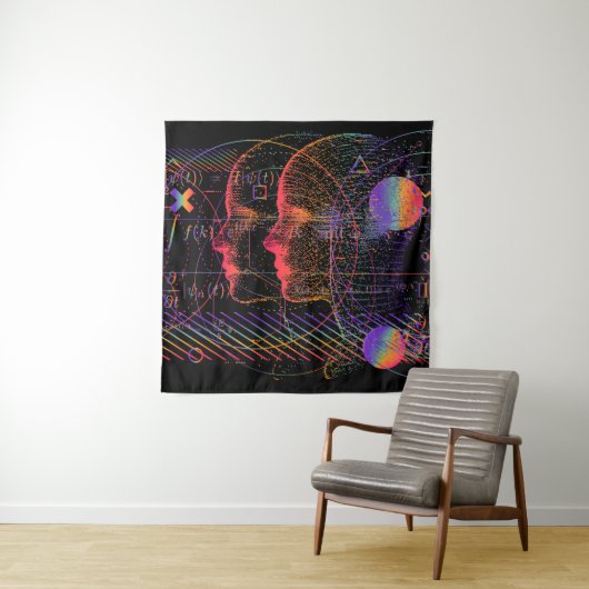 Kunstmatige intelligentie en virtuele realiteit co wandkleed (In situ)