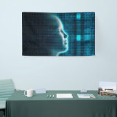 Kunstmatige intelligentie evolutie met digitaal spandoek (Beurs)