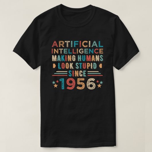Kunstmatige intelligentie Funny Joke Humor T-shirt (Design voorkant)