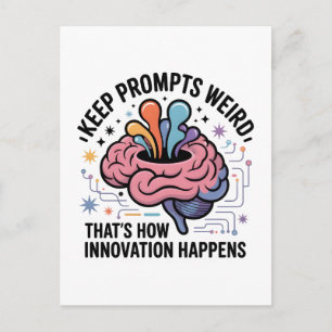 Kunstmatige Intelligentie Innovatie Brain Design Briefkaart