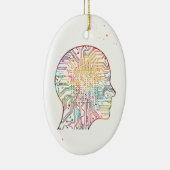 Kunstmatige intelligentie keramisch ornament (Rechts)