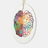 Kunstmatige intelligentie keramisch ornament (Links)