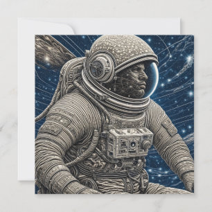 Kunstmatige intelligentie kunst astronaut in de ru