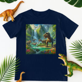 Kunstmatige intelligentie kunst dinosaurussen Trop T-shirt