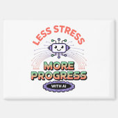 Kunstmatige Intelligentie Mode Robotica Mannen Top Magneet (Voorkant)