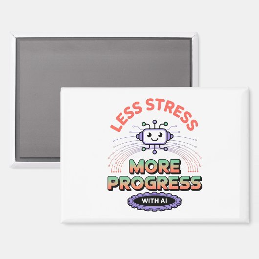 Kunstmatige Intelligentie Mode Robotica Mannen Top Magneet (Voorkant / Achterkant)