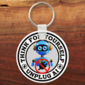 Kunstmatige Intelligentie - Ontkoppel AI Sleutelhanger (Voorkant)