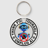 Kunstmatige Intelligentie - Ontkoppel AI Sleutelhanger (Achterkant)