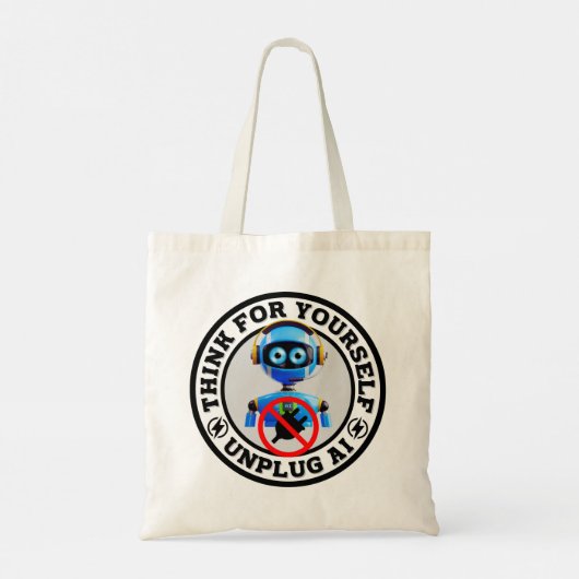 Kunstmatige Intelligentie - Ontkoppel AI Tote Bag (Achterkant)