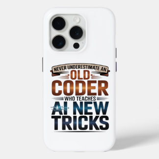 Kunstmatige Intelligentie Oude Coder Ontwerp iPhone 15 Pro Case