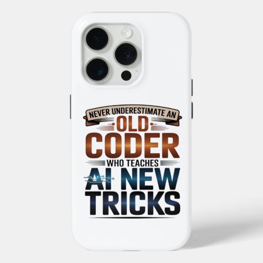 Kunstmatige Intelligentie Oude Coder Ontwerp Case-Mate iPhone Case (Achterkant)