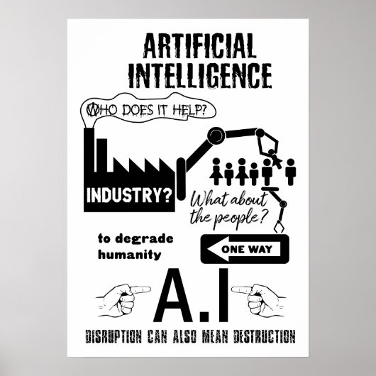 Kunstmatige intelligentie poster (Voorkant)