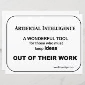 Kunstmatige intelligentie - poster (Voorkant / Achterkant)