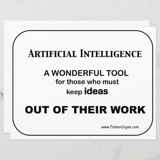 Kunstmatige intelligentie - poster (Voorkant / Achterkant)