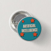 Kunstmatige Intelligentie Ronde Button 3,2 Cm (Voorkant /achterkant)
