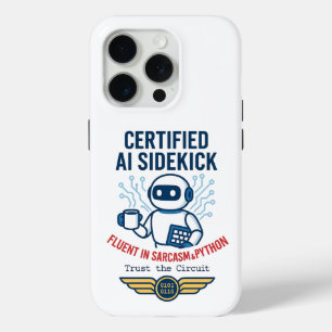 Kunstmatige intelligentie Sidekick Funny Design iPhone 15 Pro Case