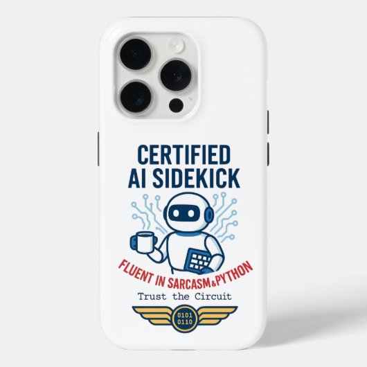 Kunstmatige intelligentie Sidekick Funny Design Case-Mate iPhone Case (Achterkant)