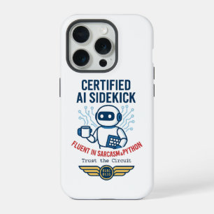 Kunstmatige Intelligentie Sidekick Grappig Ontwerp iPhone 15 Pro Case