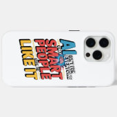 Kunstmatige intelligentie slimme mensen grappig ci Case-Mate iPhone case (Achterkant (horizontaal))