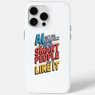 Kunstmatige Intelligentie Slimme Mensen Grappige Q iPhone 15 Pro Max Case