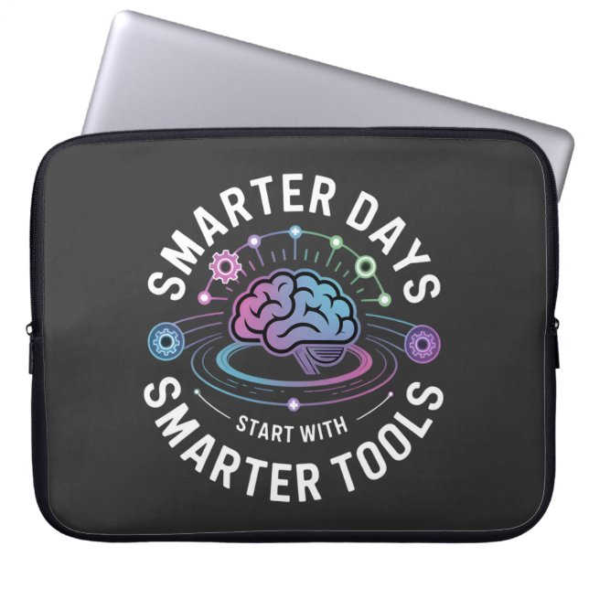Kunstmatige intelligentie – Slimmere tools Laptop Sleeve (Voorkant)