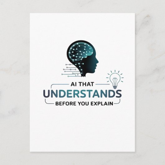 Kunstmatige intelligentie Smart Tech Design Briefkaart (Voorkant)