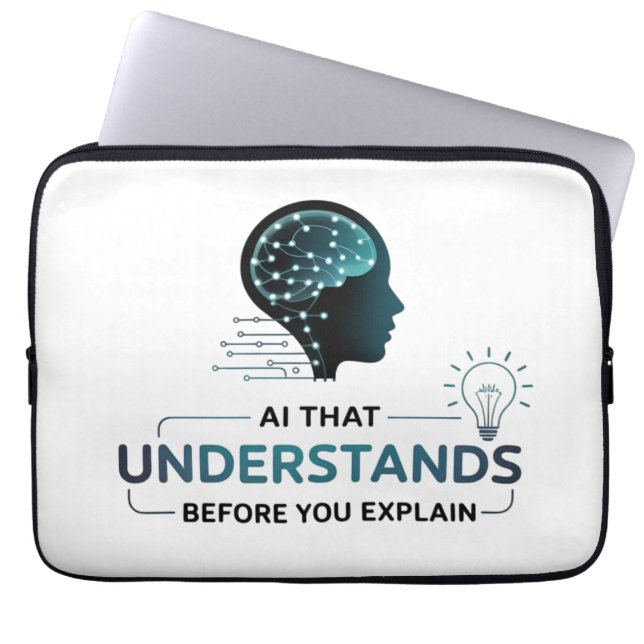 Kunstmatige intelligentie Smart Tech Design Laptop Sleeve (Voorkant)