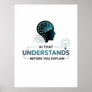 Kunstmatige intelligentie Smart Tech Design Poster