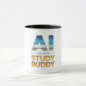 Kunstmatige Intelligentie Studeer Buddy Ontwerp Mok (Midden)