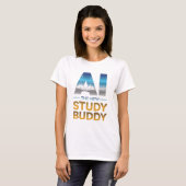 Kunstmatige Intelligentie Studeer Buddy Ontwerp T-shirt (Voorkant volledig)