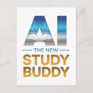 Kunstmatige Intelligentie Studeerbuddy Ontwerp Briefkaart