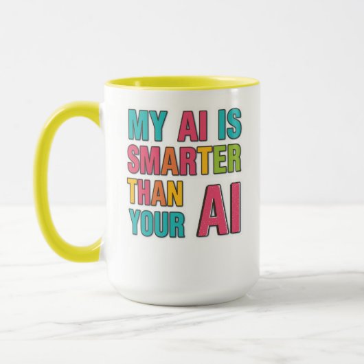 Kunstmatige intelligentie theekopje mok (Links)