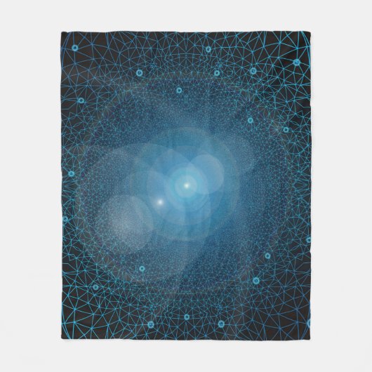 Kunstmatige intelligentie van polygons fleece deken (Voorkant)