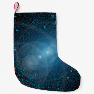 Kunstmatige intelligentie van polygons kleine kerstsok