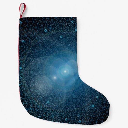 Kunstmatige intelligentie van polygons kleine kerstsok (Voorkant)