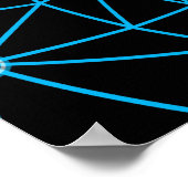 Kunstmatige intelligentie van polygons poster (Hoek)