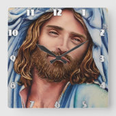 Kunstmatige intelligentie vierkante klok (Voorkant)