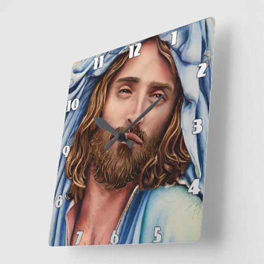 Kunstmatige intelligentie vierkante klok (Hoek)