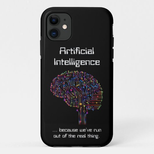 Kunstmatige intelligentie vs Real Thing Case-Mate iPhone Case (Achterkant)