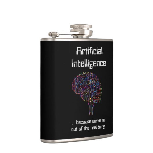 Kunstmatige intelligentie vs Real Thing Heupfles (Rechts)