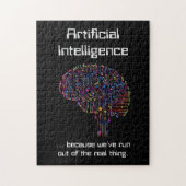 Kunstmatige intelligentie vs Real Thing Legpuzzel (Verticaal)