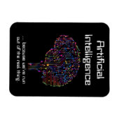 Kunstmatige intelligentie vs Real Thing Magneet (Horizontaal)