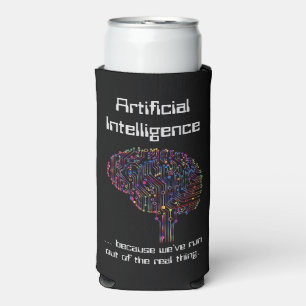 Kunstmatige intelligentie vs Real Thing Seltzer Blikjeskoeler