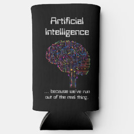 Kunstmatige intelligentie vs Real Thing Seltzer Blikjeskoeler